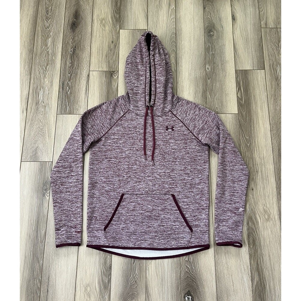 Under Armour Women's Maroon Space-Dye Hoodie Sweatshirt